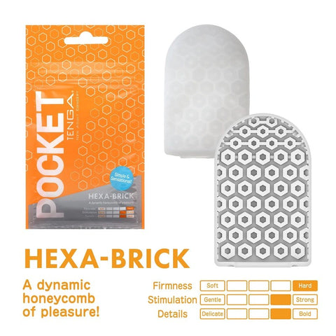 Tenga Pocket Stroker Quick Ship Cock Ring Compact TPE Masturbator - Masturbators and Strokers