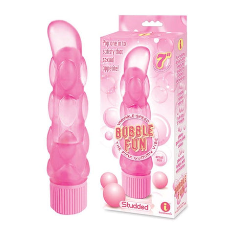 Icon Brands The 9s Studded Bubble Vibrator for Euphoric Clitoral Pleasure - G-Spot Vibrators