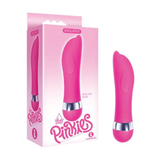 Icon Brands The 9s Pinkies Dolphy Discreet Splashproof Vibrator - - G-Spot Vibrators