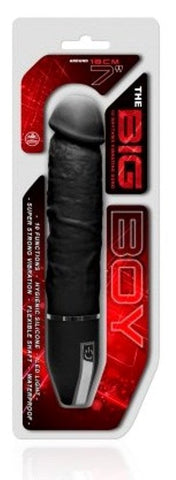NANMA Corporation The Big Boy 7 Black Silicone Vibrator with 10 Rhythms - Realistic Dildos