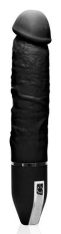NANMA Corporation The Big Boy 7 Black Silicone Vibrator with 10 Rhythms - Realistic Dildos