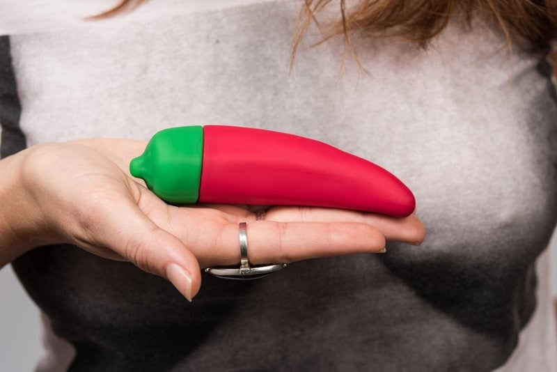 Emojibator The Chilli Pepper Emojibator Medical Grade Silicone Vibrator - - Waterproof Vibrators