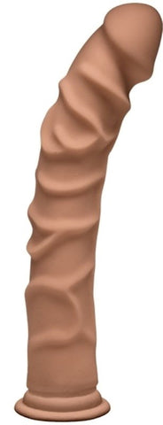 Doc Johnson The D Ragin D Caramel 10 Inch Realistic Dildo with Suction Cup - Realistic Dildos