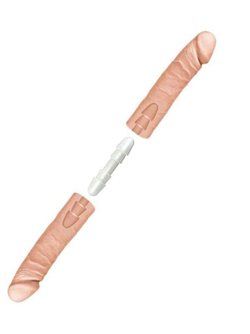 Doc Johnson The D The Double D 16 Inch Vanilla Dual Density Double Dildo - Realistic Dildos