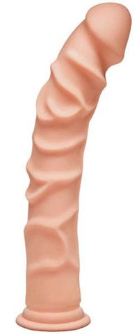 Doc Johnson The D The Ragin D 10 Inch Vanilla Realistic Dildo - Realistic Dildos
