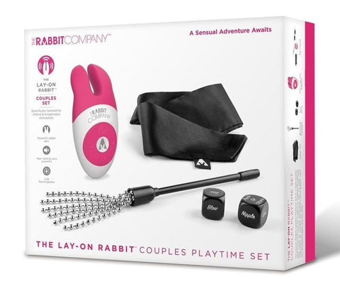 Xgen Products The Lay On Rabbit Couples Playtime Set Dual Motor Vibrator - Sex Kits