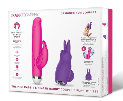 Xgen Products Mini Rabbit and Finger Rabbit Couples Set Dual Stimulation - Sex Kits