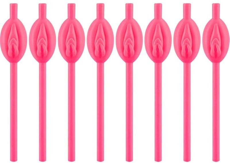 Pipedream Products The Original Pussy Party Straws 8 Pack Novelty Adult Party - Sex Games, Coupons and Tricks