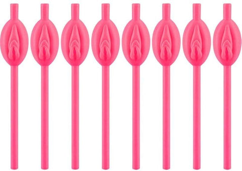 Pipedream Products The Original Pussy Party Straws 8 Pack Novelty Adult Party - Sex Games, Coupons and Tricks