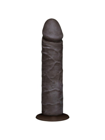 Doc Johnson The Realistic Cock UR3 8 in. Black Dildo with Vac U Lock System - Realistic Dildos