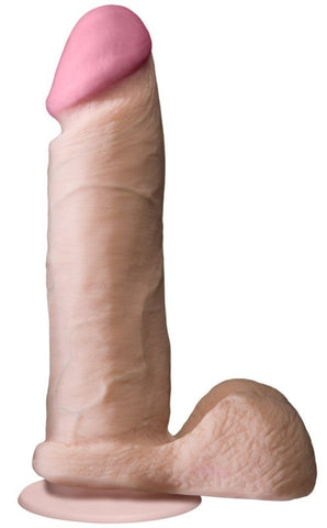 Doc Johnson The Realistic Cock UR3 8 Inch Flesh Dual Density Dildo - Realistic Dildos