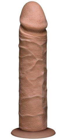 Doc Johnson The Realistic Cock UR3 Brown 8 inch Dildo with Suction Cup - Realistic Dildos