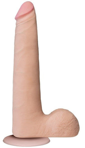 Doc Johnson Realistic Slim Cock with Balls Flesh 9 inch Dildo - Realistic Dildos