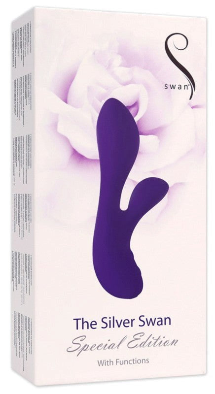 BMS Factory The Silver Swan Special Edition Dual Motor Clitoral Vibrator - - Rabbit Vibrators