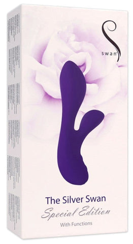 BMS Factory The Silver Swan Special Edition Dual Motor Clitoral Vibrator - Rabbit Vibrators
