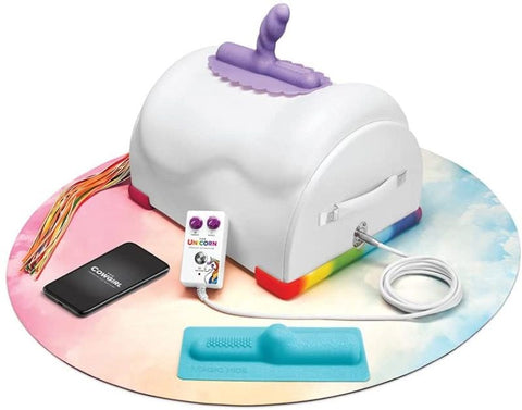 The Cowgirl Unicorn Premium Sex Machine with Fantasy Attachments - Remote Control Vibrators