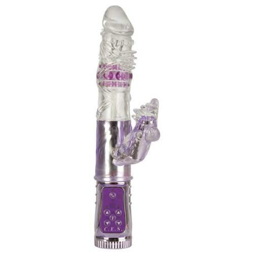 California Exotics The White Stork Vibrator Dual Stimulation Technology - - Rabbit Vibrators