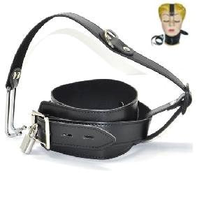 BDStyle Thin Bondage Collar with Nose Hook Premium Control - - Collars and Leads