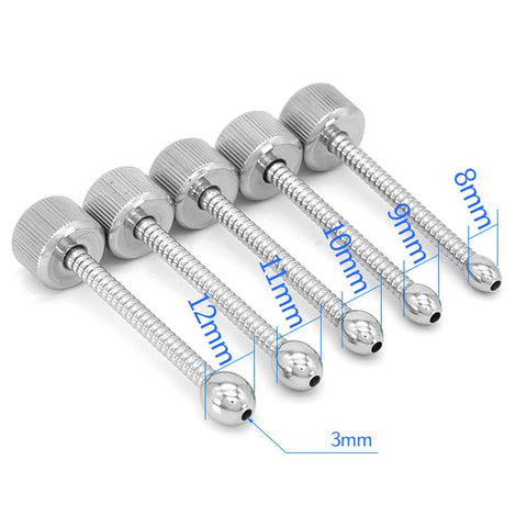 BDStyle Thread Urethral Catheter Edge Control Ready Metal Construction - Penis Plugs