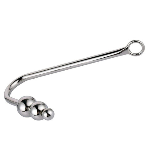 BDStyle Three Ball Steel Anal Hook with Triple Ball Design - Spreaders and Hangers