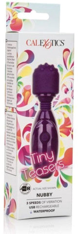 California Exotics Tiny Teasers Nubby Purple Clitoral Vibrator - Personal Massagers