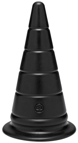 Doc Johnson TitanMen Anal Stretcher 6 inch Black Cone Shape Design - Spreaders and Hangers