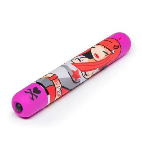 Love Honey tokidoki Pyro Girl Power Vibe 7 Function Classic Vibrator Features - Personal Massagers