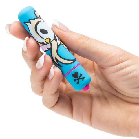 Love Honey tokidoki Single Speed Mini Bullet Vibrator Blue Doughnut Bird - Mini & Slim Vibrators
