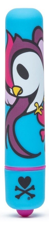 Love Honey tokidoki Single Speed Mini Bullet Vibrator Blue Skull Bird - - Personal Massagers