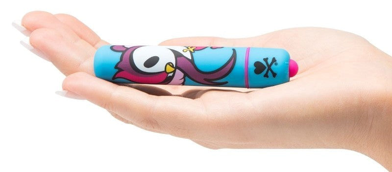 Love Honey tokidoki Single Speed Mini Bullet Vibrator Blue Skull Bird - - Personal Massagers
