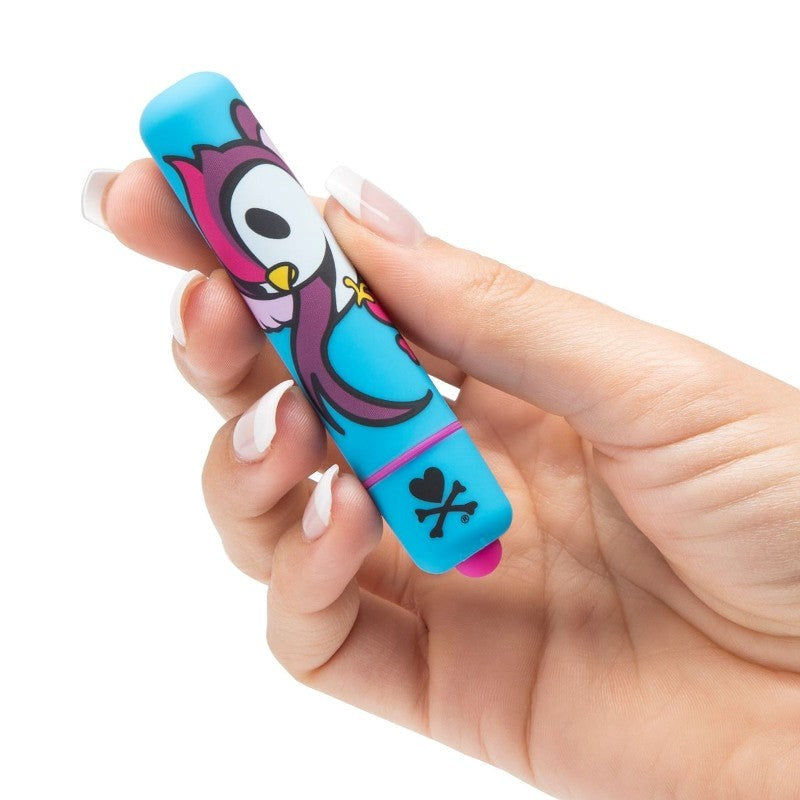 Love Honey tokidoki Single Speed Mini Bullet Vibrator Blue Skull Bird - - Personal Massagers