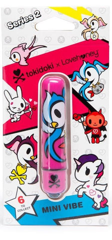 Love Honey tokidoki Single Speed Mini Bullet Vibrator Pink Bomb Bird - Personal Massagers