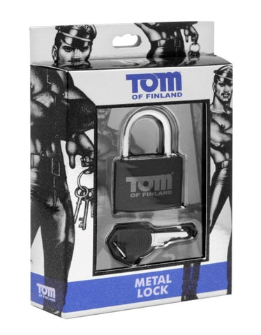 XR Brands Tom Of Finland Lock with Three Keys and Collector Print - Cuffs And Restraints