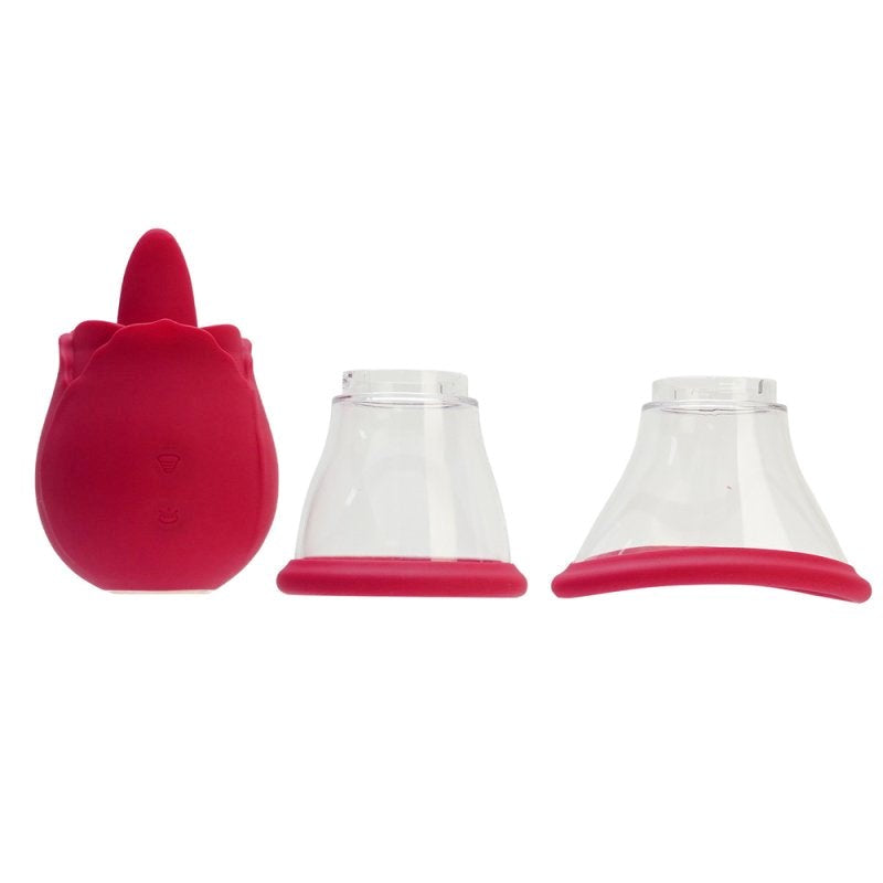 BDStyle Tongue Licking Clit Pump Dual Action Clitoral Stimulation - Clit Ticklers and Pulsators
