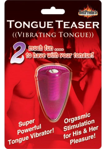 Hott Products Tongue Teaser Pink Clitoral Vibrator with Motor Technology - Finger and Tongue Vibrators