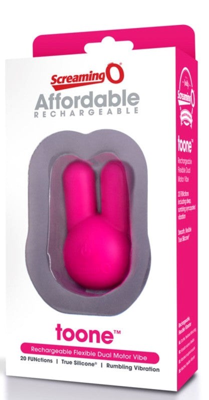 Screaming O Toone Vibe Pink Clitoral Vibrator with Multiple Speeds - Personal Massagers