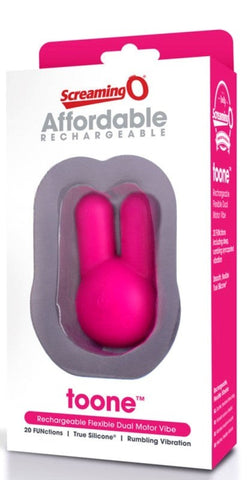 Screaming O Toone Vibe Pink Clitoral Vibrator with Multiple Speeds - Personal Massagers