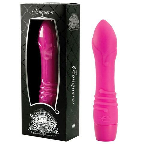Shots Toys Conqueror Silicone Vibrator with 10 Modes Ergonomic Design - G-Spot Vibrators