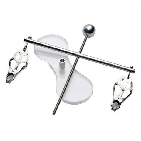 BDStyle Tower of Pain Nipple Clamps Adjustable Pressure Control System - Nipple and Clit Clamps