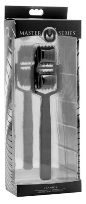 XR Brands Transfix 10 Reel Dual Pinwheel BDSM Sensation Play Wheel - - Dental and Clinical