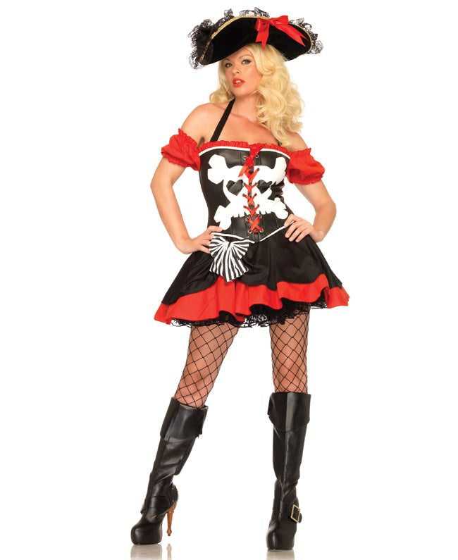 Leg Avenue Treasure Island Temptress Costume Corset Design - - Fancy Dress Ups