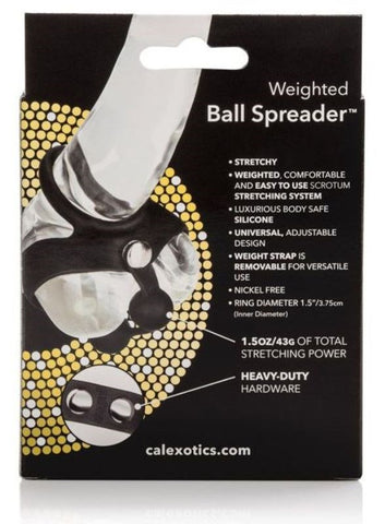 California Exotics Tri Snap Weighted Ball Spreader with Customizable Weight System - Ball and Cock Toys