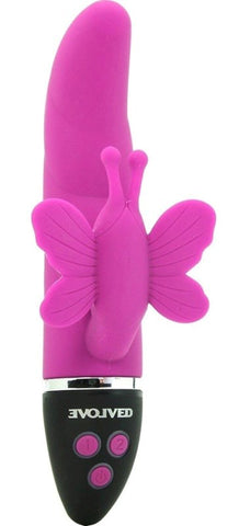 Evolved Trio of Hearts Lush Butterfly Vibrator Triple Motor Stimulation - Rabbit Vibrators