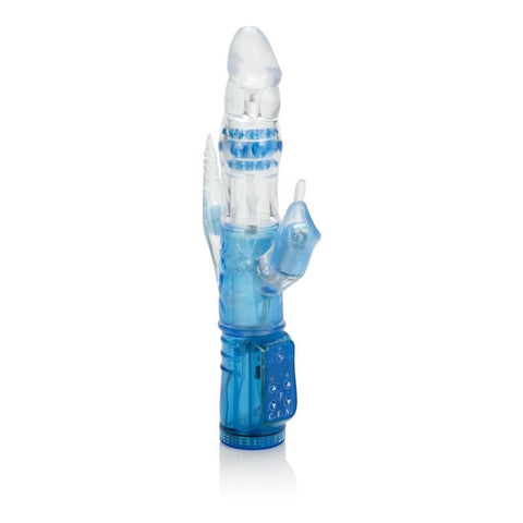 California Exotics Triple Orgasm Vibe Blue Triple Motor Rabbit Vibrator - Rabbit Vibrators