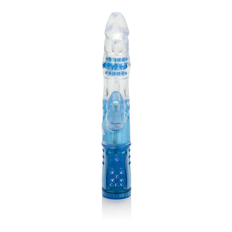 California Exotics Triple Orgasm Vibe Blue Triple Motor Rabbit Vibrator - Rabbit Vibrators