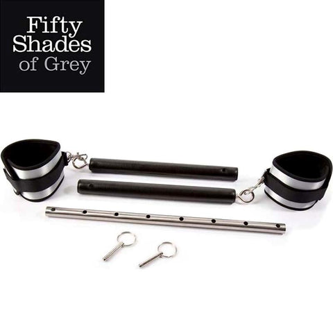Love Honey Trust Me Adjustable Spreader Bar & Cuffs with Fur Lined Cuffs - Spreaders and Hangers