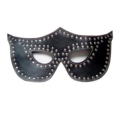 Hells Couture Turn Me On Feline Mask Studded Premium Leather Roleplay Mask - - Fancy Dress Ups