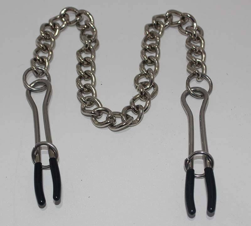 Hells Couture Tweezer Nipple Clamps Deluxe Surgical Steel Adjustable - - Breast and Nipple Toys