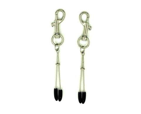 BDStyle Tweezer Nipple Clamps with Snap Hook Adjustable Pressure Control - Breast and Nipple Toys