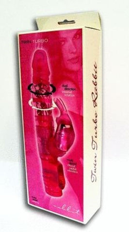 Seven Creations Twin Turbo Rabbit Dual Direction Beads Dual Motor Vibrator - Rabbit Vibrators